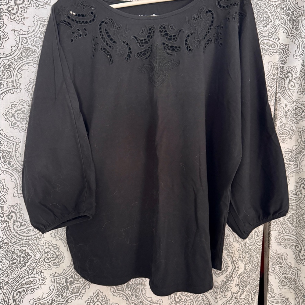 Elegant Black Women's Top